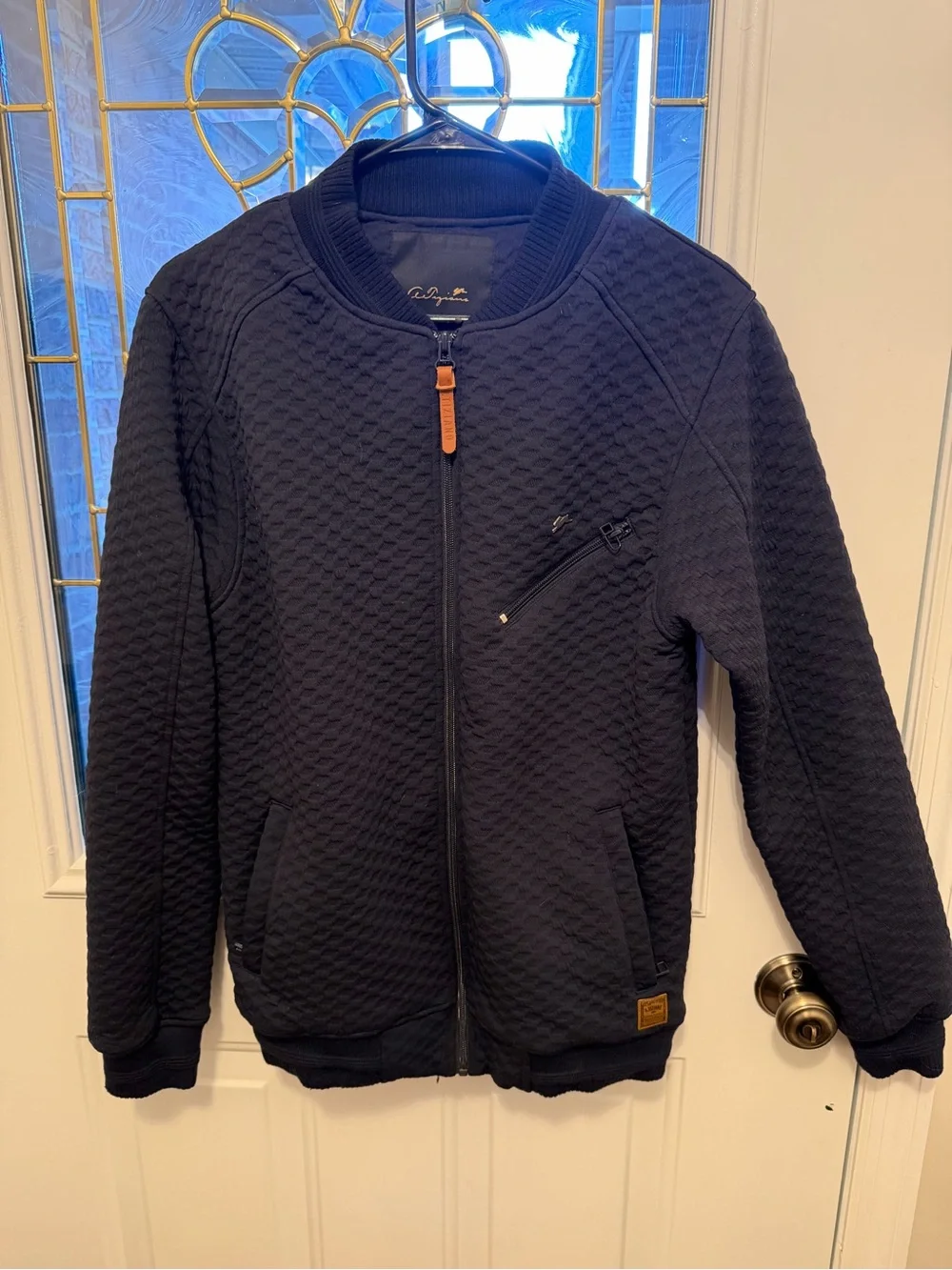 A Tiziano Men’s Bruce Quilted Knit Bomber Size M
